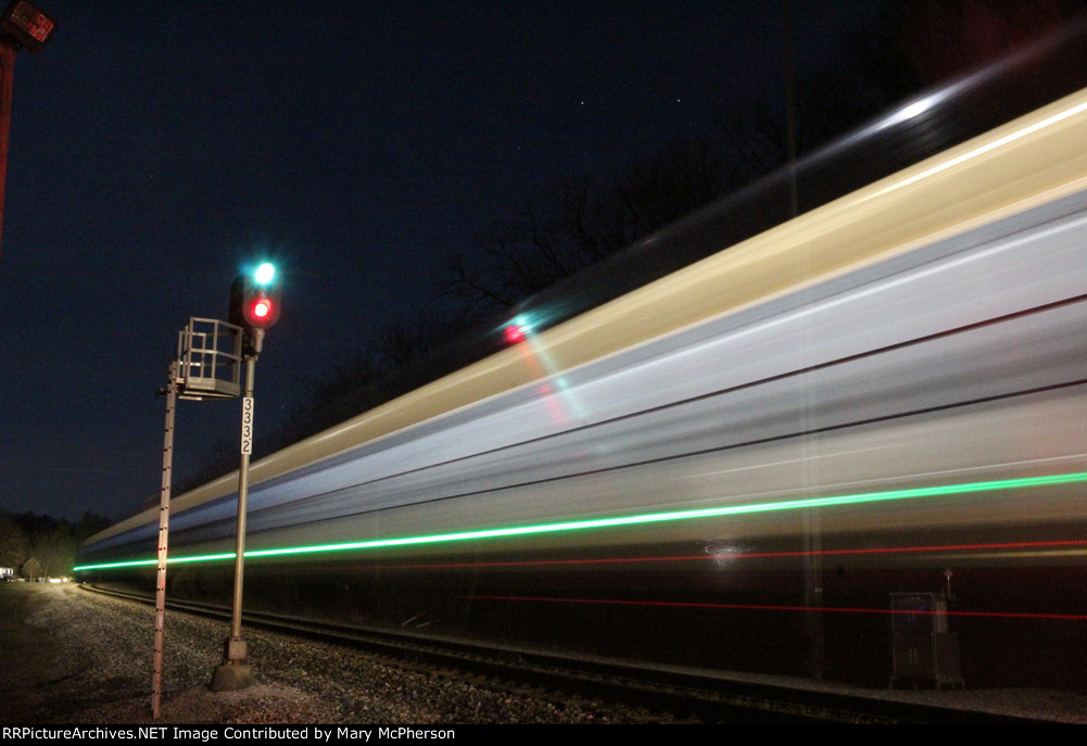 Northbound Amtrak 58